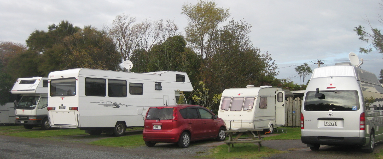 My little car and little caravan and my bigger friends